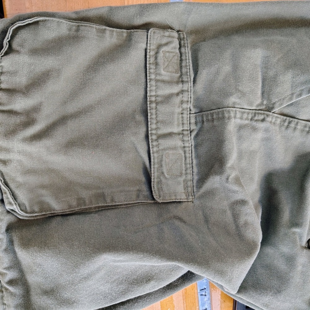 Boy Scouts of America Youth 18 Cargo Shorts Olive Green Canvas Uniform Utility - Picture 5 of 10